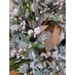 Wieniec zimowy świąteczny na drzwi Śnieżny Blask